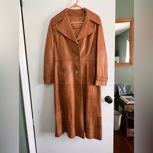 Vintage Leather Trench